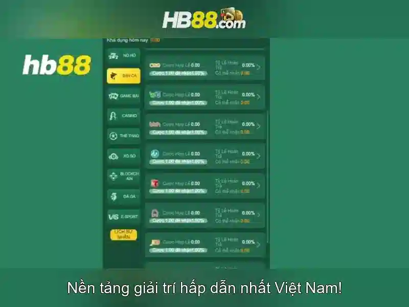 Cổng trò chơi trực tuyến HB88 có gì nổi bật